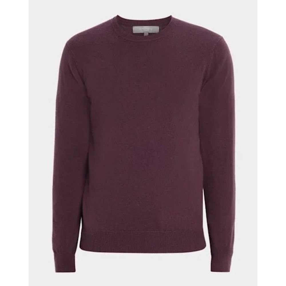 NWT Scotch & Soda Pullover Sweater Lightweight‎ Tight Knit Crewneck Burgundy XXL